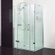 10mm Hinged Door with Two Inline Panels