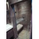 Soft Melt Tiled Small Steam Room with Grey Elements Drawer