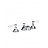 Chatsworth White Lever 3th basin mixer