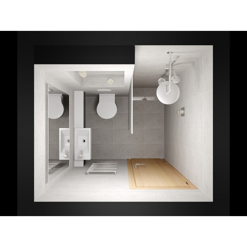 Small En Suite Shower room - STONEWOOD