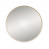 Round Brushed Brass Mirror 60cm