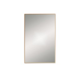Rectangular Brushed Brass Framed Mirror 50x80cm