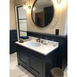 Bespoke Bathroom Open Oak Vanity