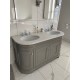 Arley Charcoal Waxed Double Acrylic 170x75cm Free Standing bath