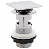 Deluxe Square Push Click Slotted basin waste
