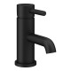 Matt Black Round Lever Short Basin Mixer with out waste