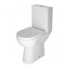 Basic Short Projection Comfort Height close coupled WC including soft close seat