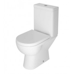 Basic Short Projection Open Back close coupled WC including soft close seat