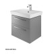 Project 60 Cm Two Drawer Vanity Gloss White