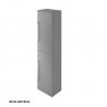 Project Tall Storage Cupboard Gloss Ash Grey