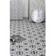 Fleur De Lys  Decor light Grey  4 set Porcelain tiles 200 x 200mm 8mm