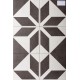 Black Star Decor light Grey 4 set Porcelain tiles 200 x 200mm 8mm