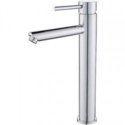 Round Lever Tall Basin Mixer with out waste