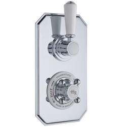 Henbury Thermostatic Shower Valve - Traditional Round Two Way Mixer