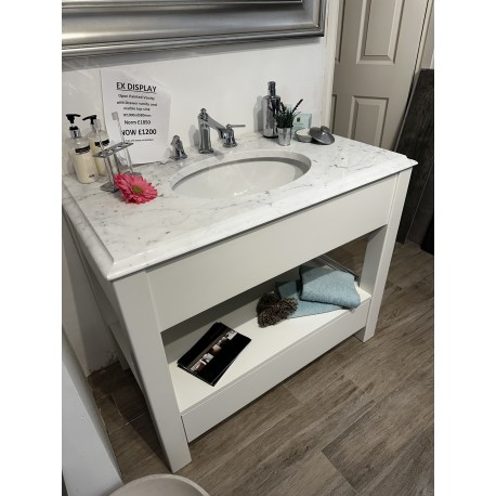 Ex Display Open Slim Drawer Vanity 1000mm