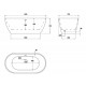 Madison 150x82cm Free Standing bath