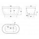 Madison 150x82cm Free Standing bath