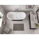 Arley Charcoal Waxed Double Acrylic 170x75cm Free Standing bath