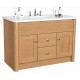 Set 12 Oak Radius Leg Vanity