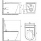 Madison Back-to-Wall Bidet WC complete with Heated seat