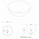 Matt Cream Basin 410mm