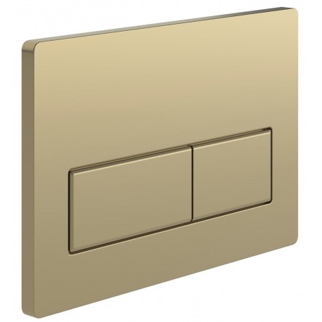 Brushed Gold Rectangle Push Button Flush-plate