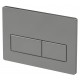 Chrome Rectangle Push Button Flush-plate