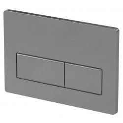 Chrome Rectangle Push Button Flush-plate
