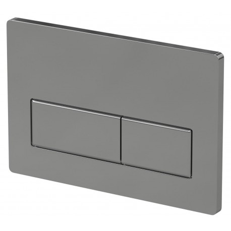 Chrome Rectangle Push Button Flush-plate