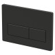 Matt Black Rectangle Push Button Flush-plate