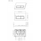 Matt Black Rectangle Push Button Flush-plate