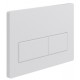 White Rectangle Push Button Flush-plate
