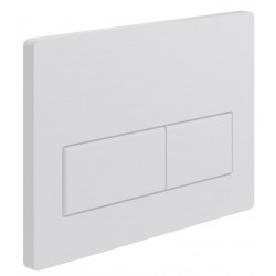 White Rectangle Push Button Flush-plate