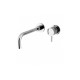Round Lever Wall Basin Mixer without Plate without waste