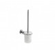 Round Toilet Brush Wall Mounted with frosted holder