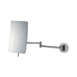 Square Extending 5x Magnifying Wall Mirror