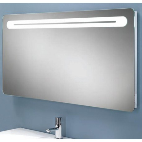 LED w 120 back-lit mirror with shaver socket.