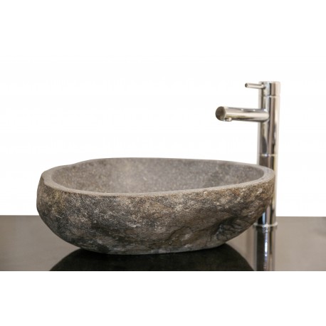 Style 5 Hand Crafted Rough Outer Granite Bowl (width 460mm depth 380mm height 150mm)£395each
