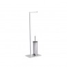 Square Free Standing Roll Holder with Toilet Brush