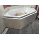 Bespoke Vanity With Natural Stone Tiles
