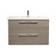 Project Double Drawer Vanity Smoke Colour